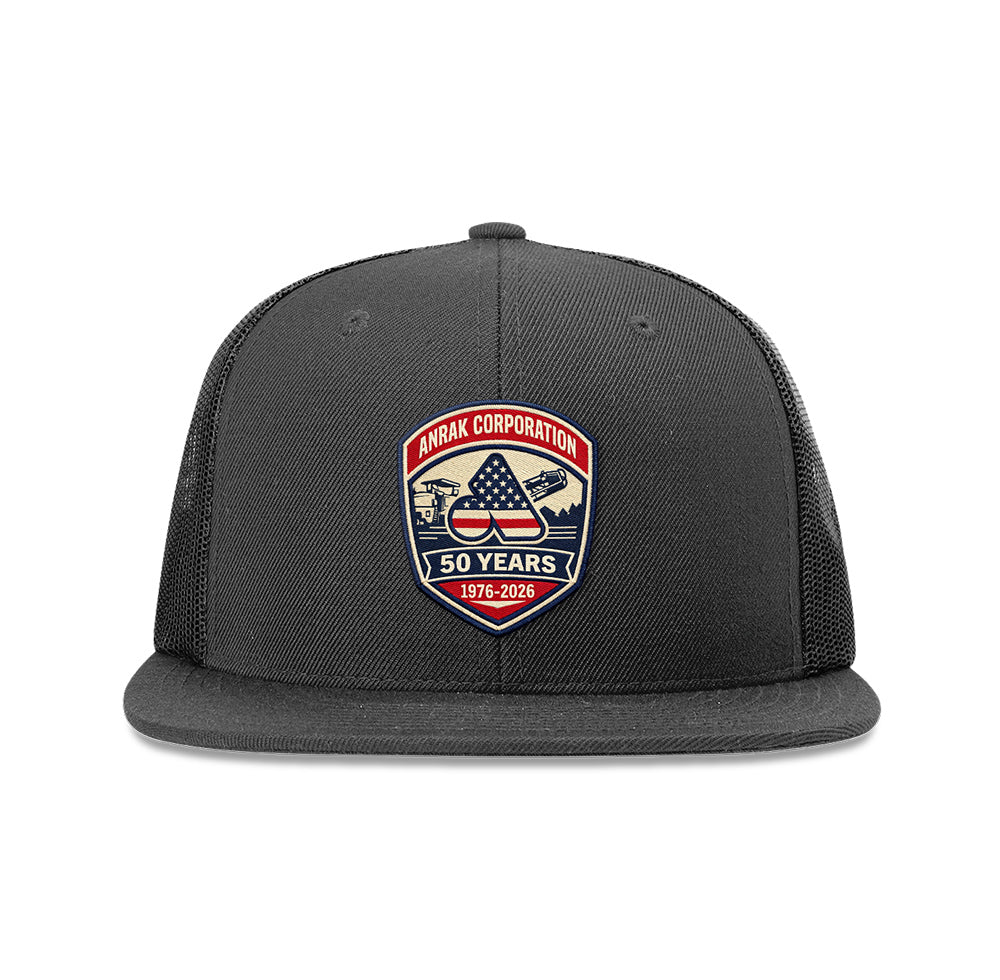 Anrak Golden Era Patch Flat Bill Trucker Snapback Hat