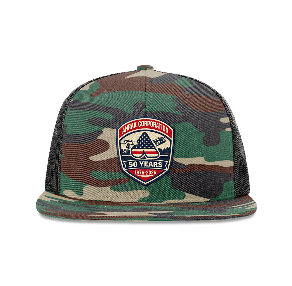 Anrak Golden Era Patch Flat Bill Trucker Snapback Hat
