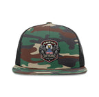 Anrak 50th Eagle Patch Flat Bill Trucker Snapback Hat