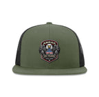 Anrak 50th Eagle Patch Flat Bill Trucker Snapback Hat